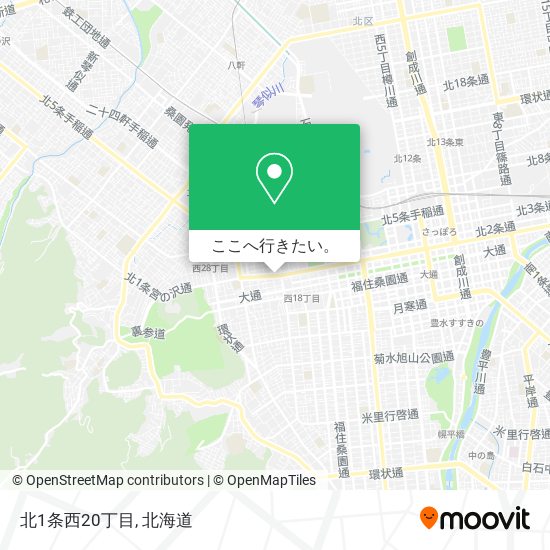 北1条西20丁目地図