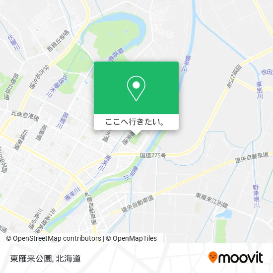 東雁来公園地図