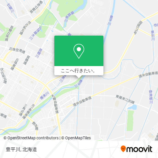 豊平川地図