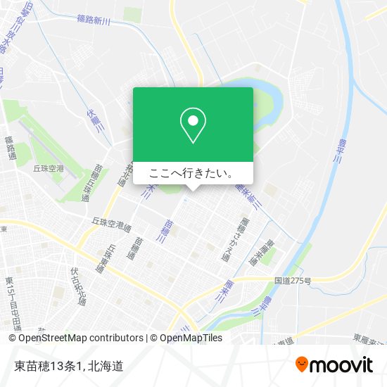 東苗穂13条1地図