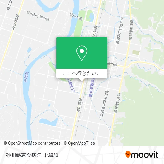砂川慈恵会病院地図