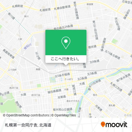 札幌第一合同庁舎地図