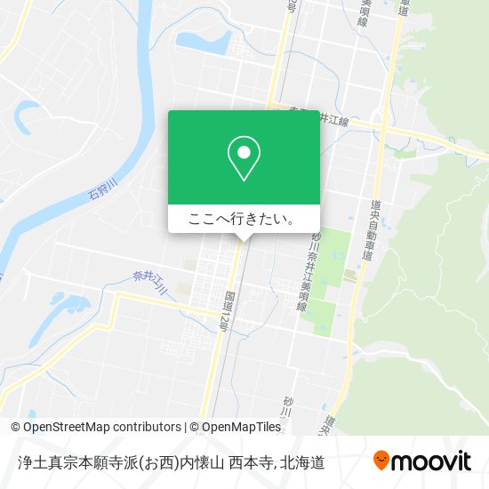 浄土真宗本願寺派(お西)内懐山 西本寺地図