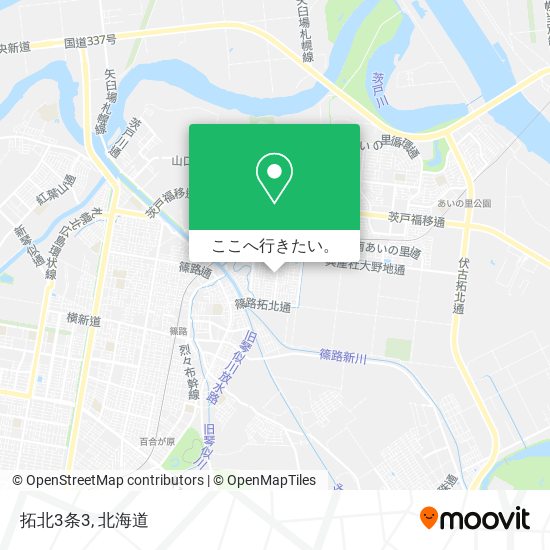 拓北3条3地図