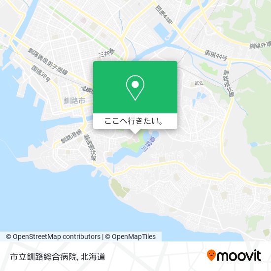 市立釧路総合病院地図
