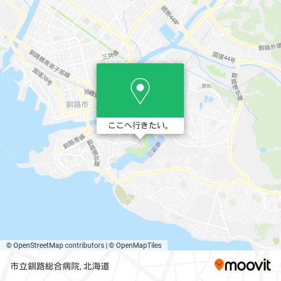市立釧路総合病院地図
