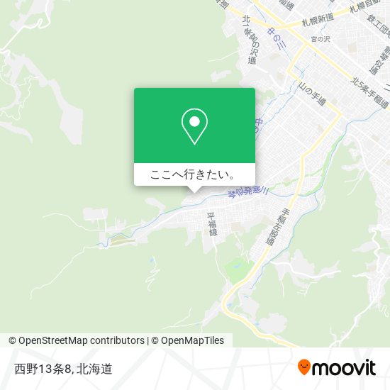 西野13条8地図