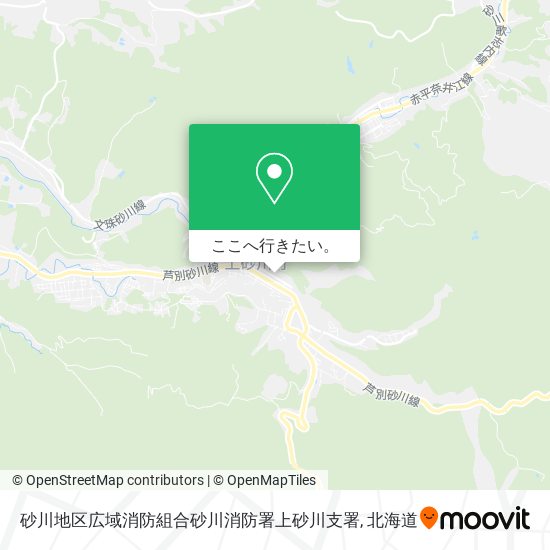 砂川地区広域消防組合砂川消防署上砂川支署地図