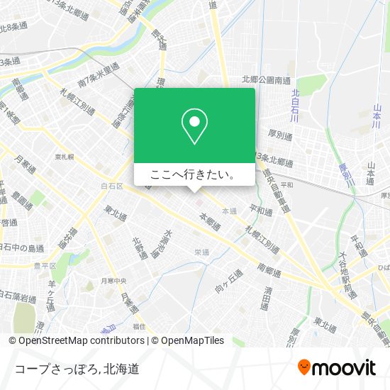 コープさっぽろ地図