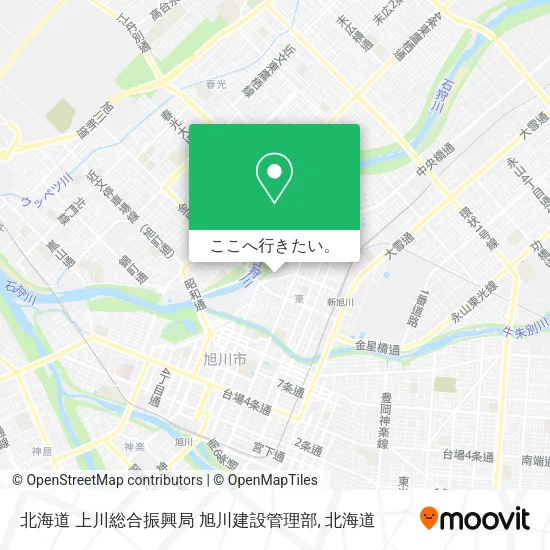 北海道 上川総合振興局 旭川建設管理部地図