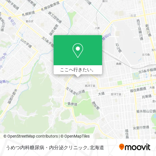 うめつ内科糖尿病・内分泌クリニック地図