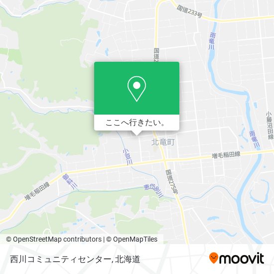 西川コミュニティセンター地図