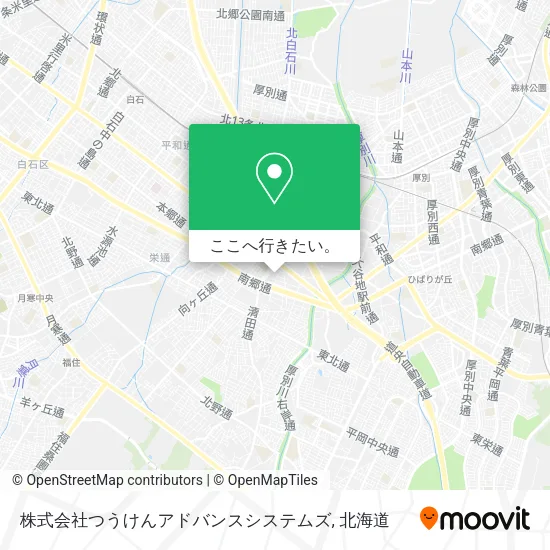 株式会社つうけんアドバンスシステムズ地図