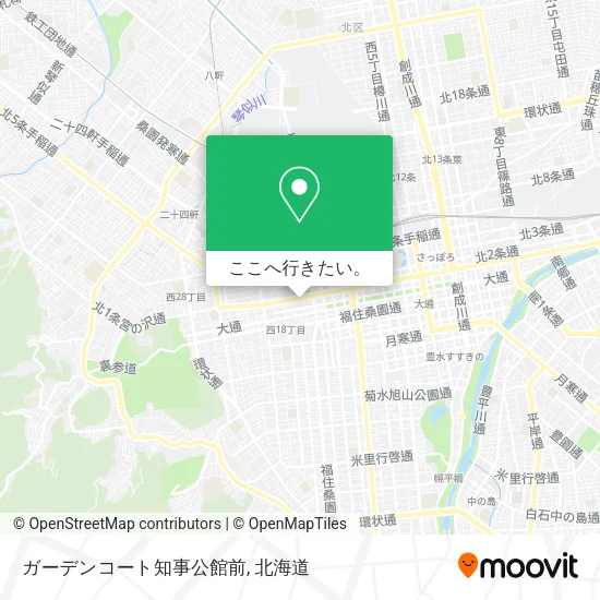 ガーデンコート知事公館前地図