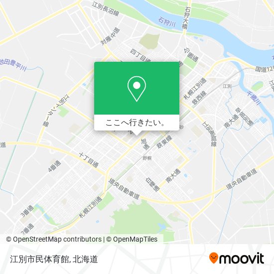 江別市民体育館地図
