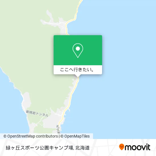 緑ヶ丘スポーツ公園キャンプ場地図