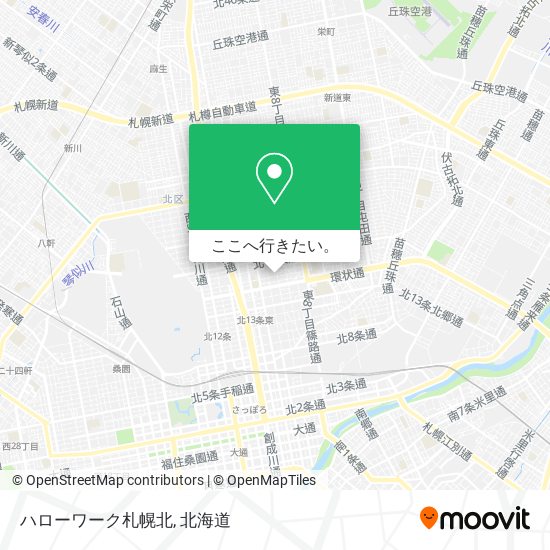 ハローワーク札幌北地図