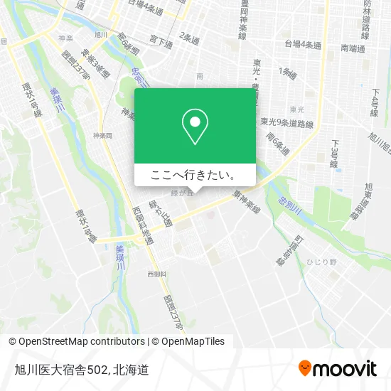 旭川医大宿舎502地図
