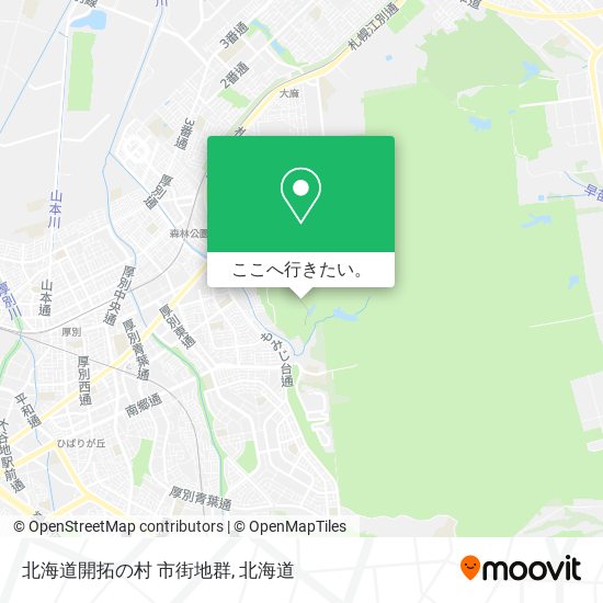 北海道開拓の村 市街地群地図