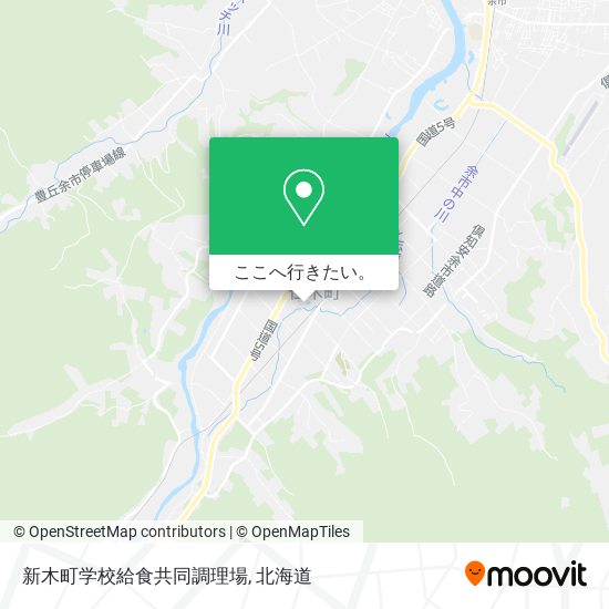 新木町学校給食共同調理場地図