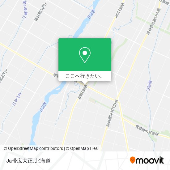Ja帯広大正地図