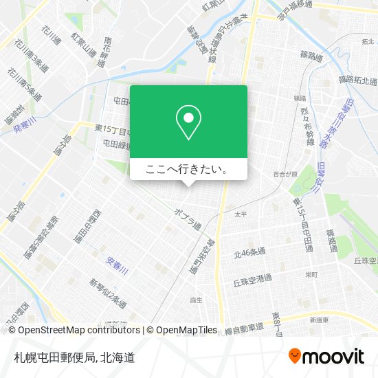 札幌屯田郵便局地図