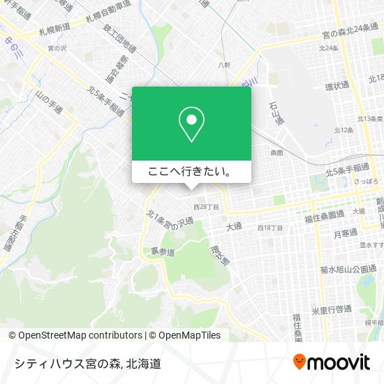 シティハウス宮の森地図