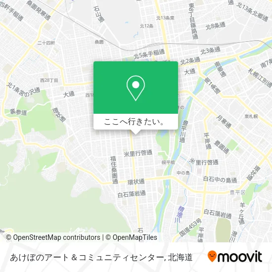 あけぼのアート＆コミュニティセンター地図