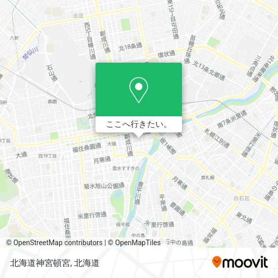 北海道神宮頓宮地図