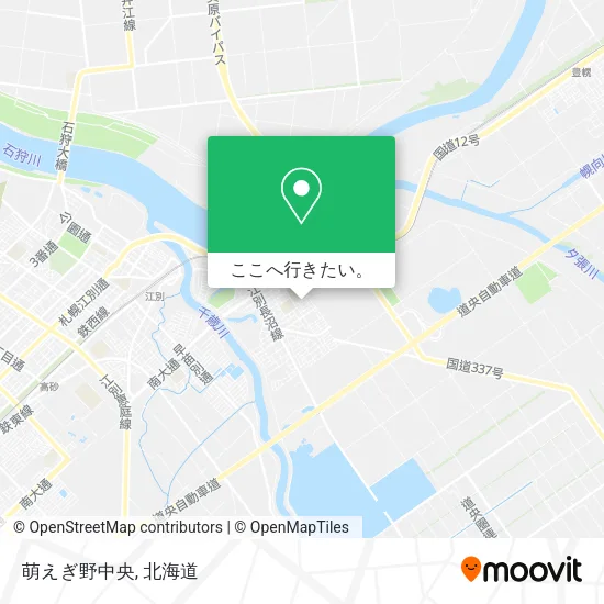 萌えぎ野中央地図