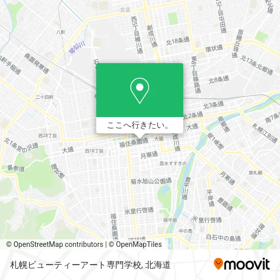 札幌ビューティーアート専門学校地図