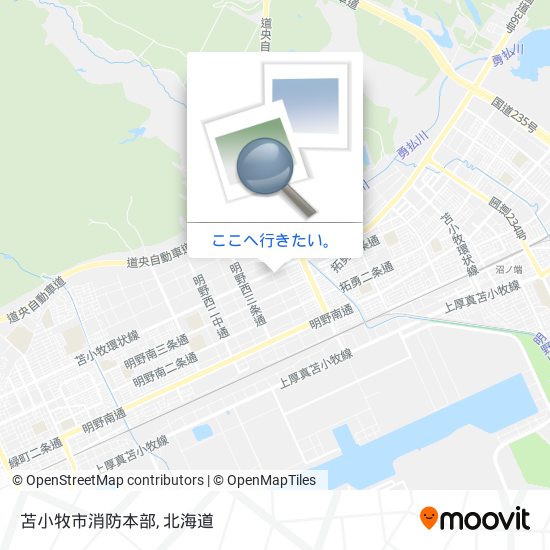 苫小牧市消防本部地図