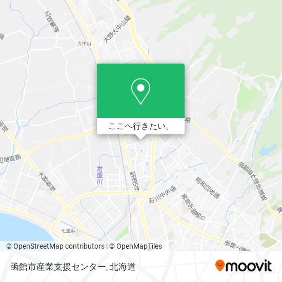 函館市産業支援センター地図