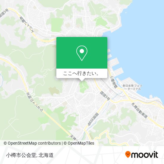 小樽市公会堂地図
