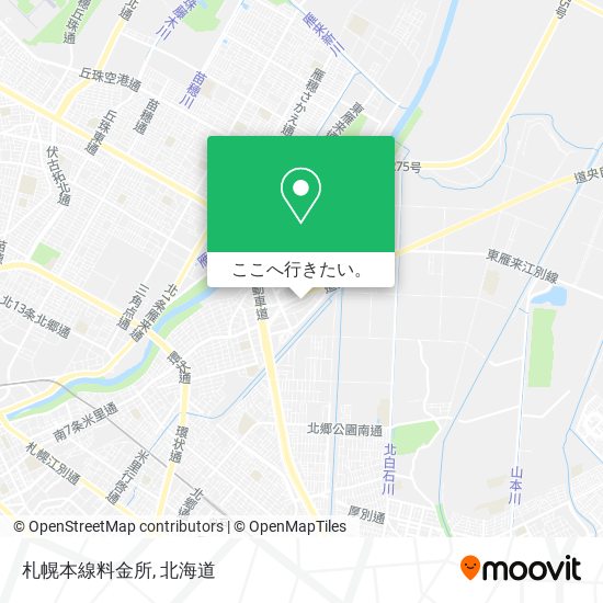 札幌本線料金所地図