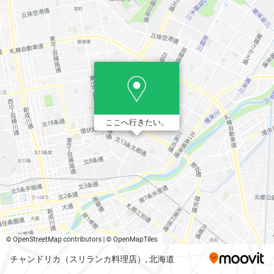 チャンドリカ（スリランカ料理店）地図