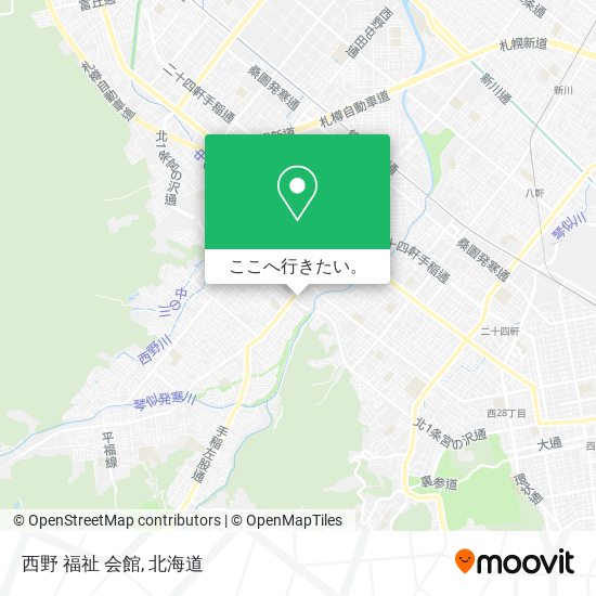西野 福祉 会館地図