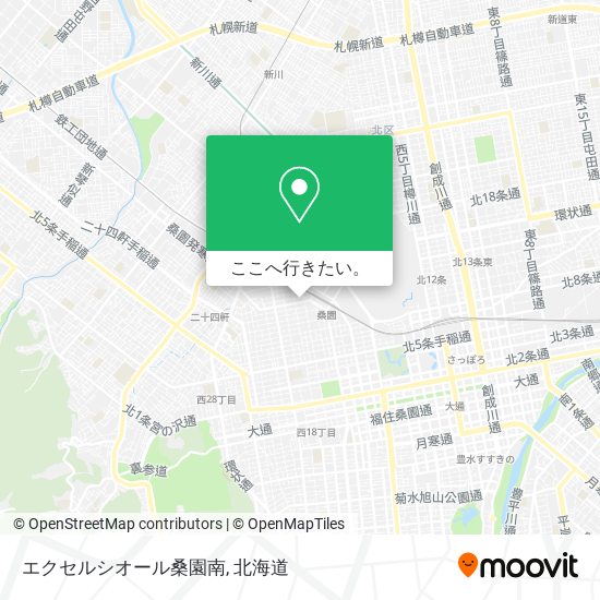 エクセルシオール桑園南地図