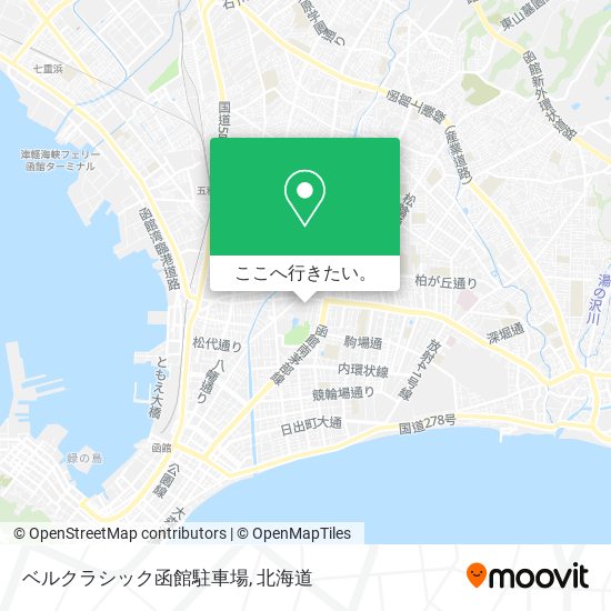 ベルクラシック函館駐車場地図
