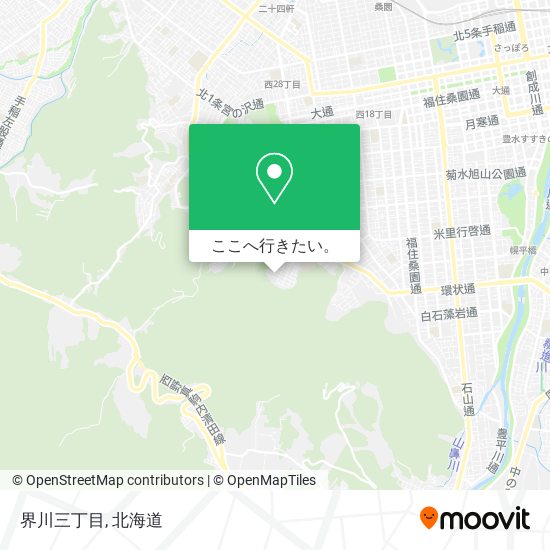 界川三丁目地図