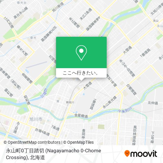 永山町0丁目踏切 (Nagayamacho 0-Chome Crossing)地図