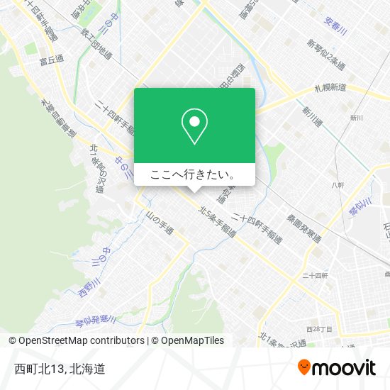 西町北13地図