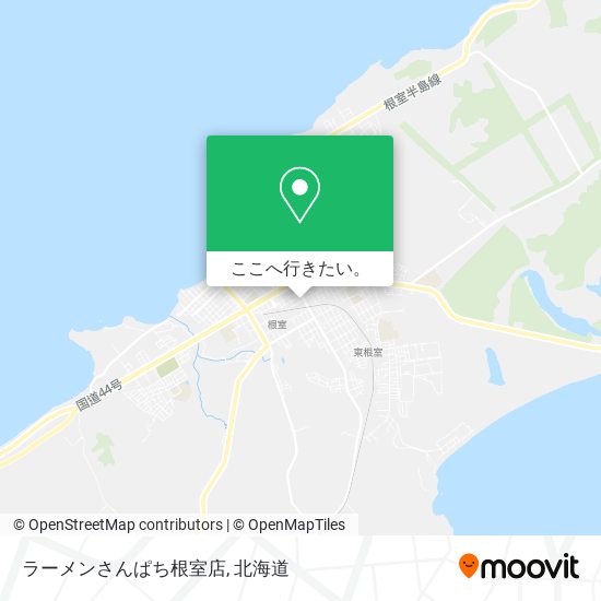 ラーメンさんぱち根室店地図