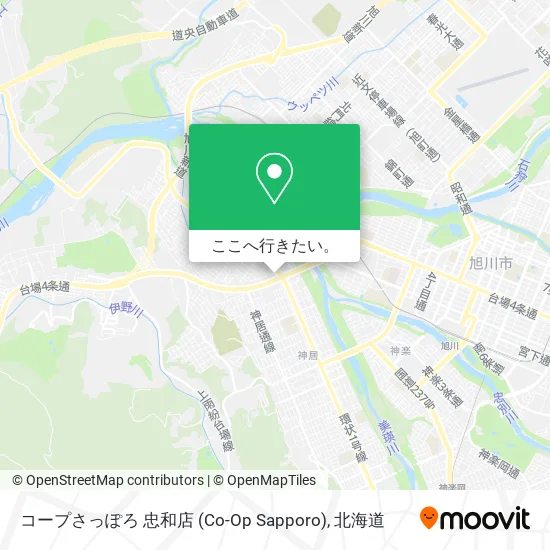 コープさっぽろ 忠和店 (Co-Op Sapporo)地図