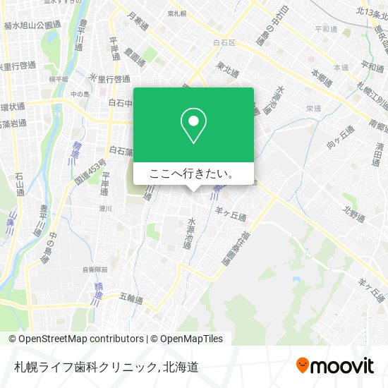 札幌ライフ歯科クリニック地図