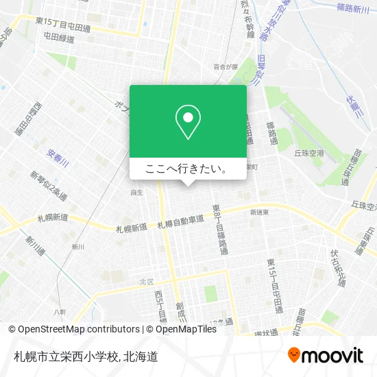 札幌市立栄西小学校地図