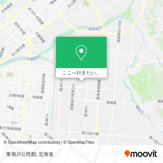 東旭川公民館地図