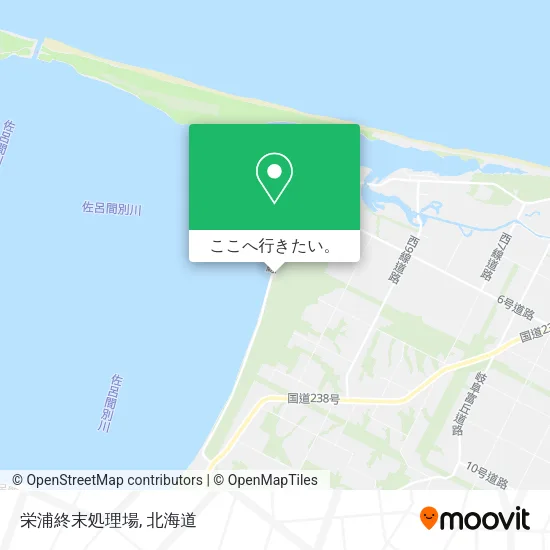 栄浦終末処理場地図