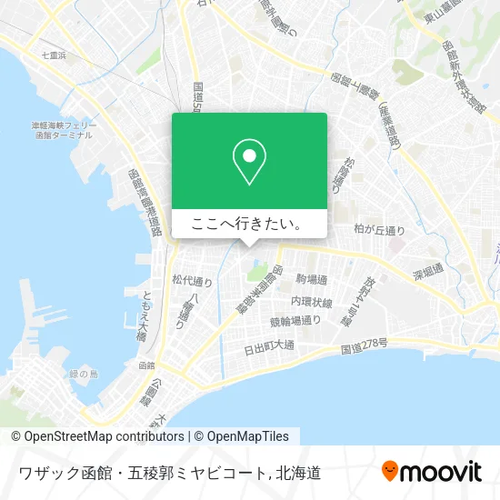 ワザック函館・五稜郭ミヤビコート地図