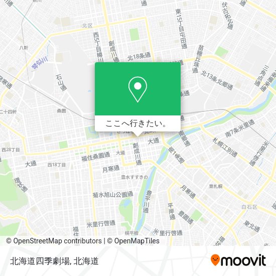 北海道四季劇場地図
